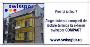 Sistem compozit de izolare termica la exterior Swisspor COMPACT 